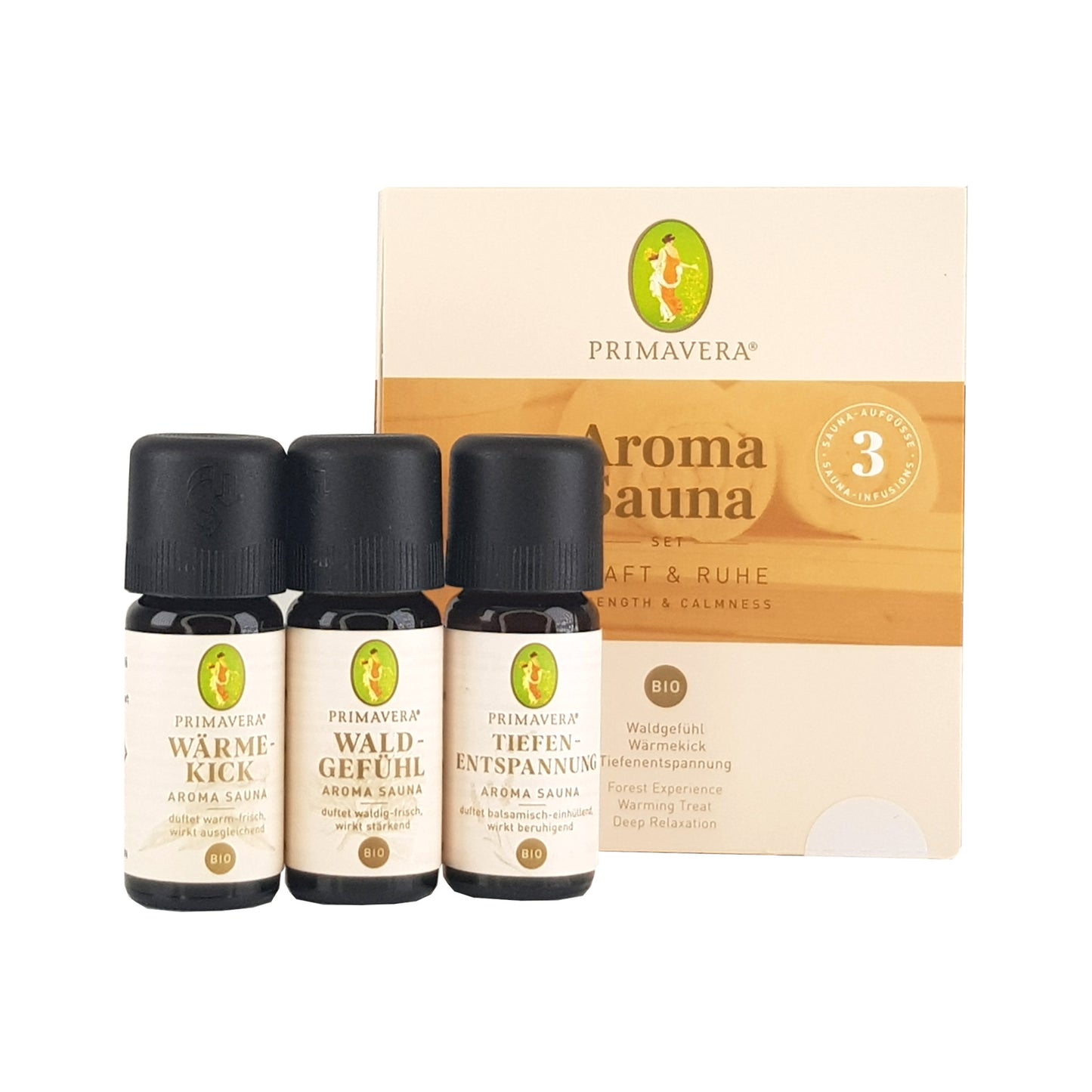 Aroma-Sauna Set  Kraft und Ruhe 3x10ml