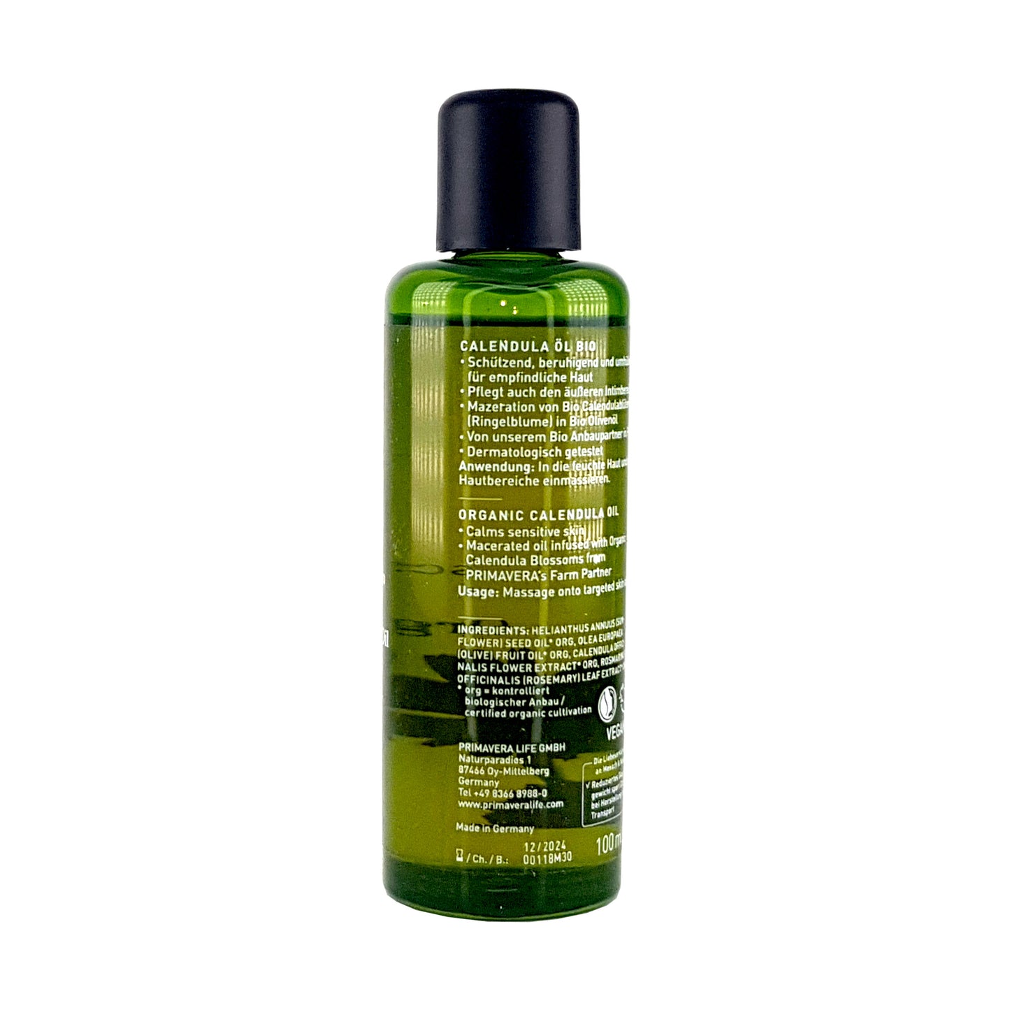 Calendulaöl (Ringelblumenöl) 100ml, bio vegan