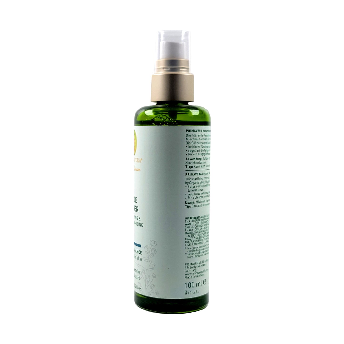 Face Toner, Pure Balance, Clarifying & Pore Minimizing, 100ml, vegan