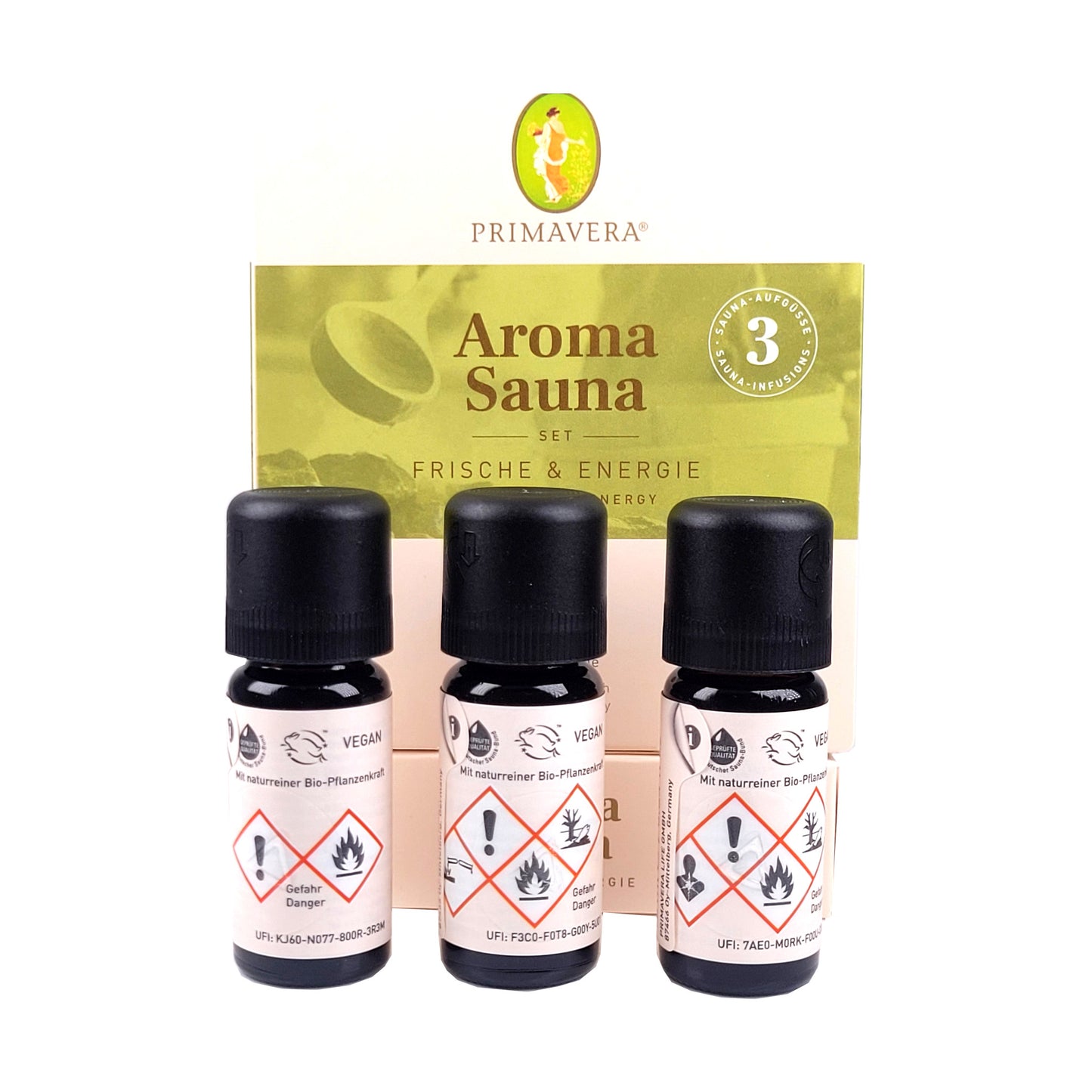 Aroma-Sauna Set, 3x10ml, Frische & Energie