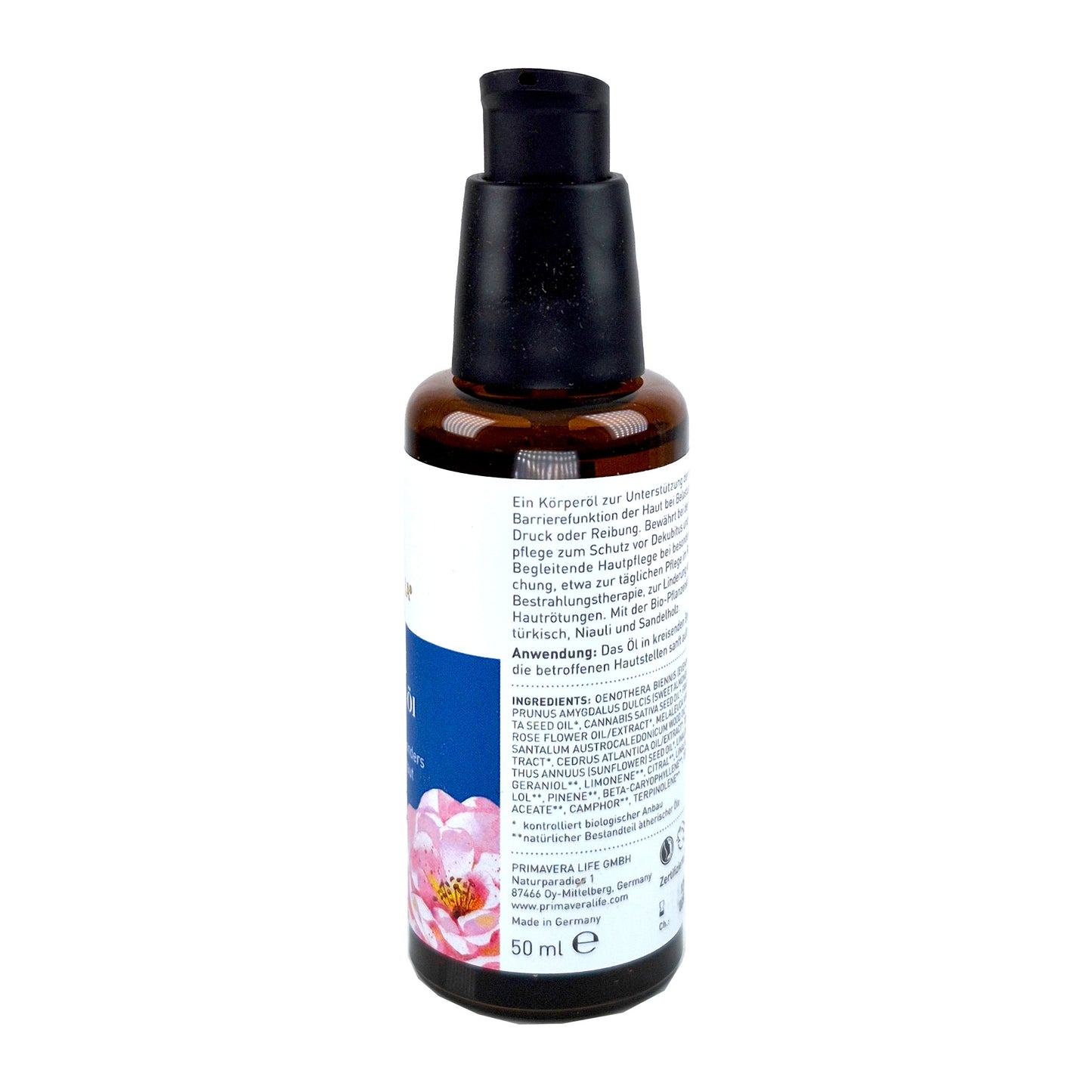 Primavera Haut Stärkungs Öl 50ml, bio vegan