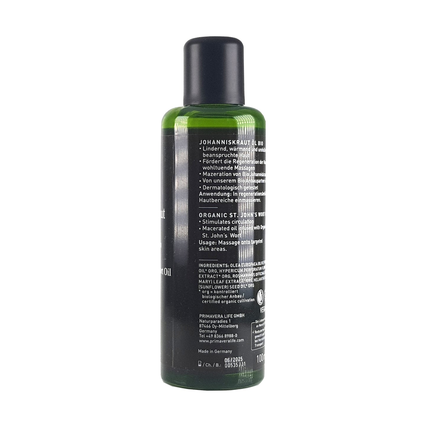 Johanniskrautöl 100ml, bio vegan