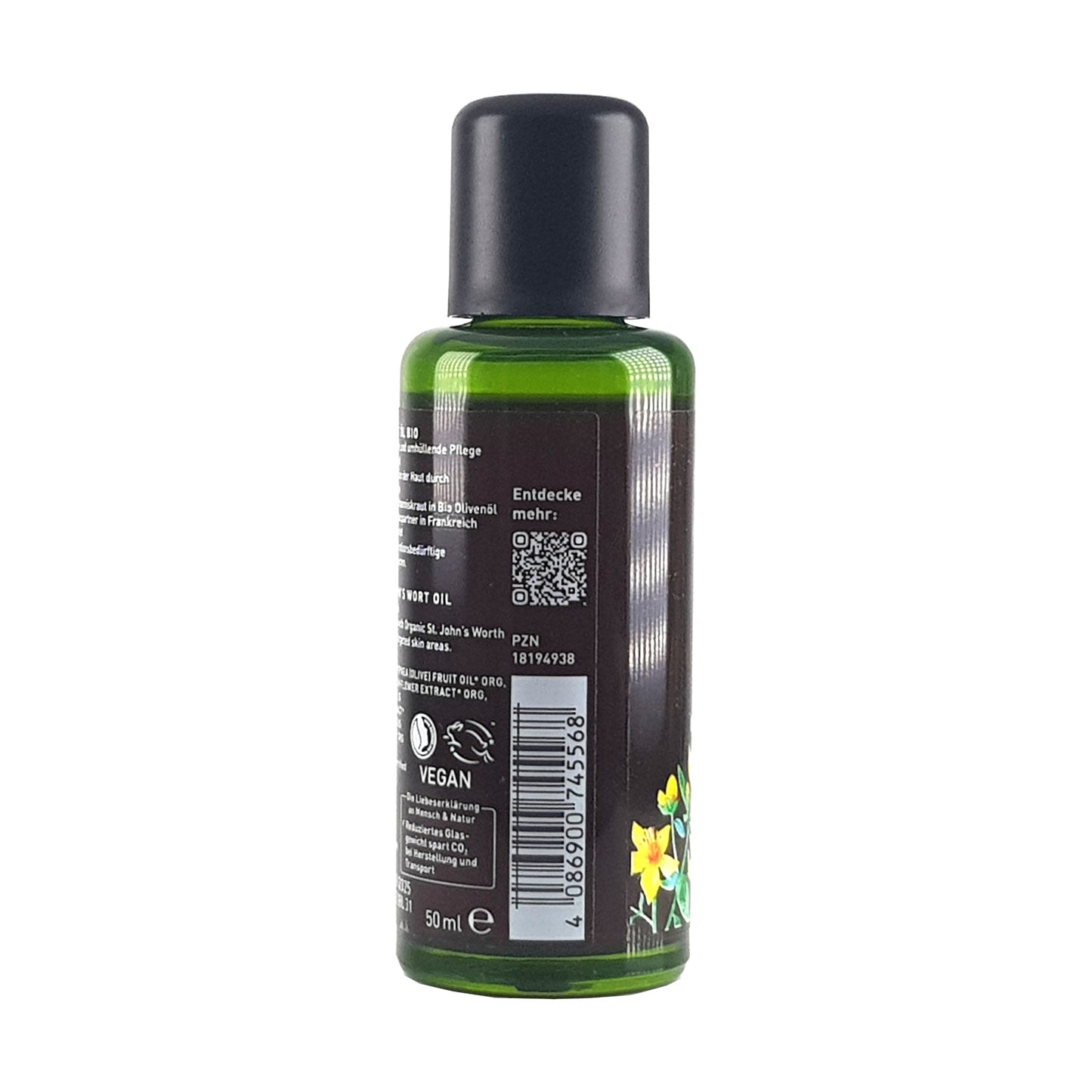 Johanniskrautöl 50ml, bio vegan