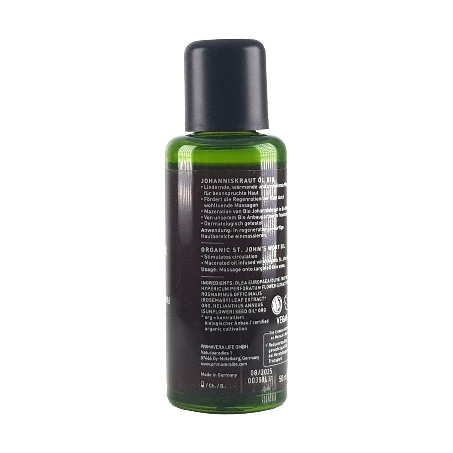 Johanniskrautöl 50ml, bio vegan