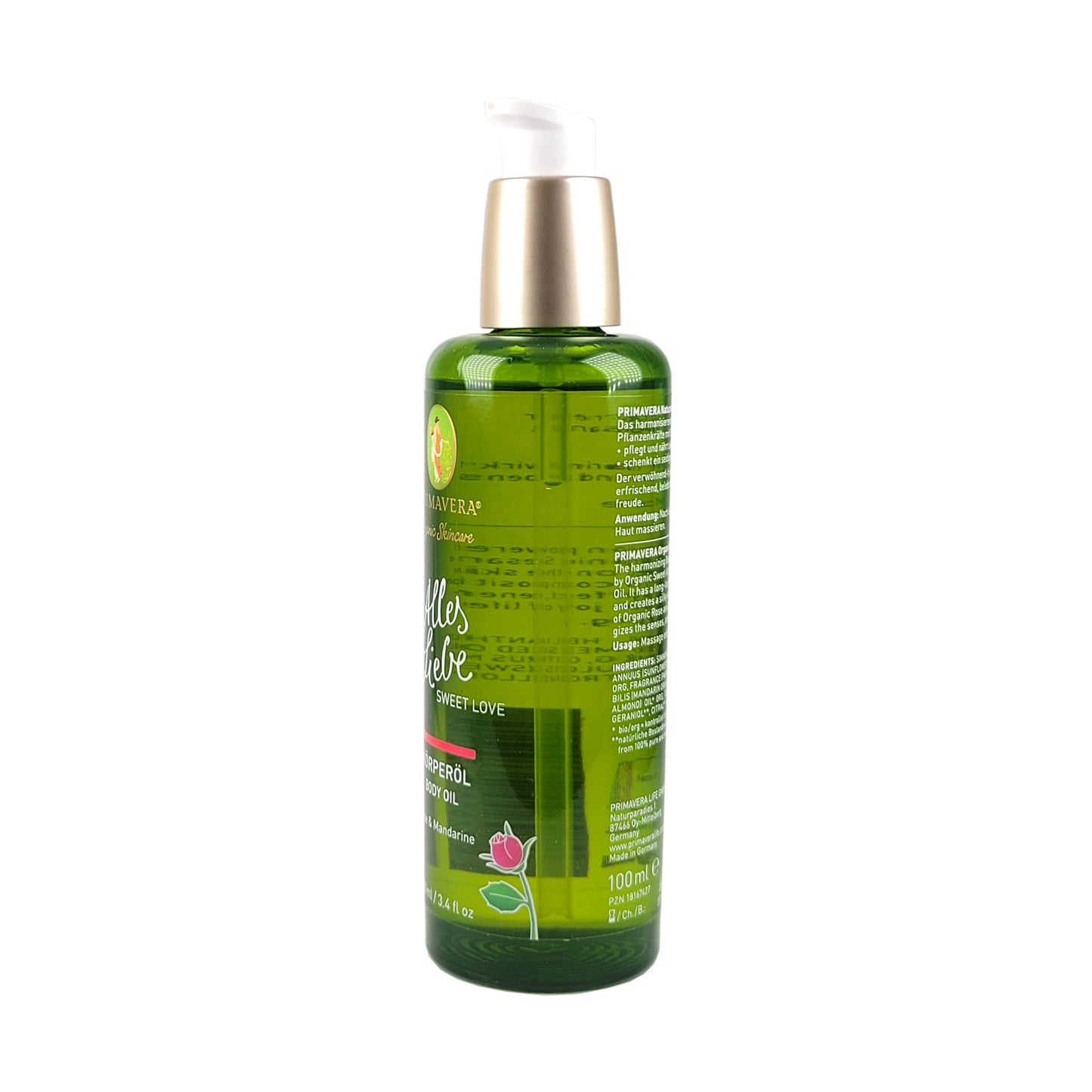 Alles Liebe Körperöl mit Rose & Mandarine, 100ml, vegan