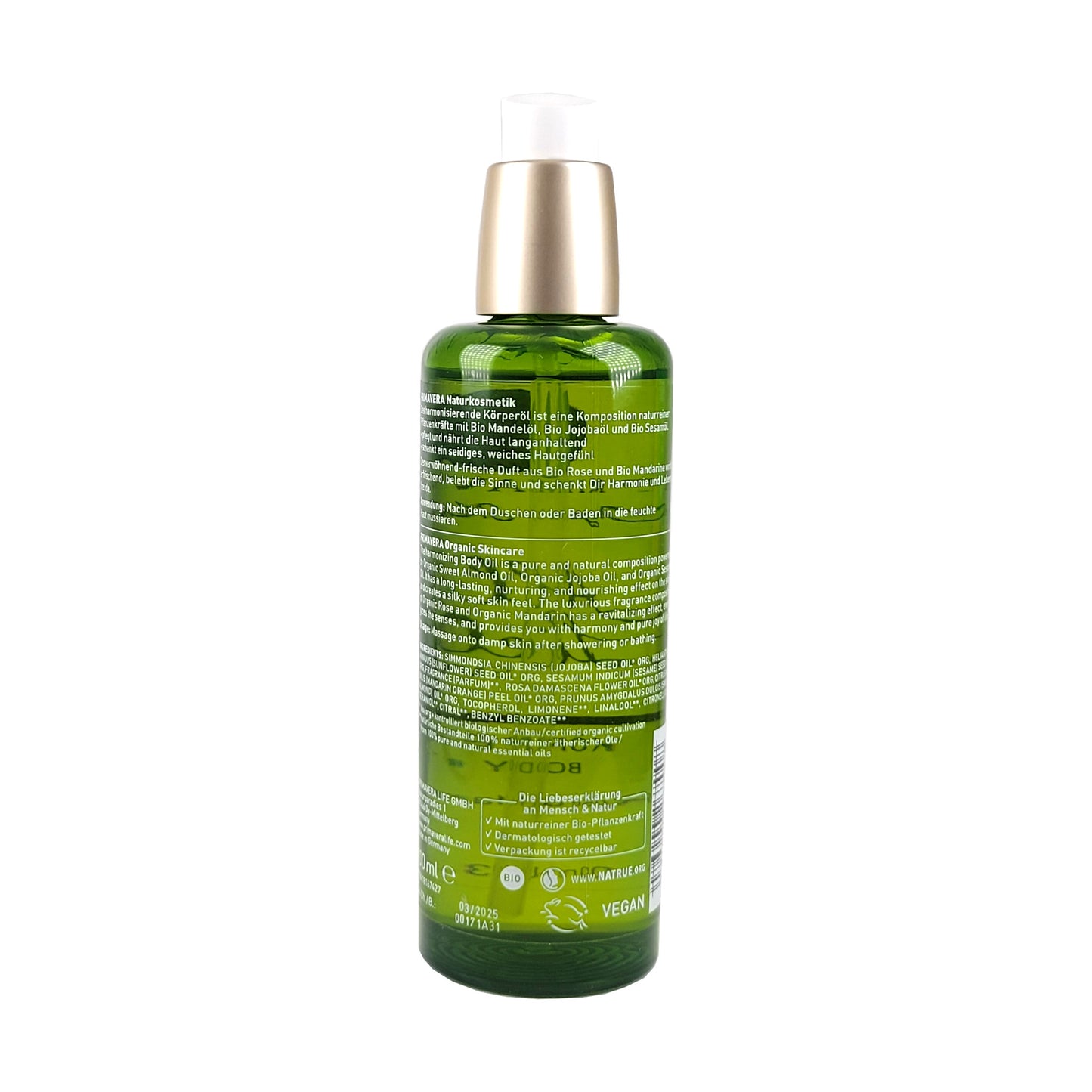 Alles Liebe Körperöl mit Rose & Mandarine, 100ml, vegan