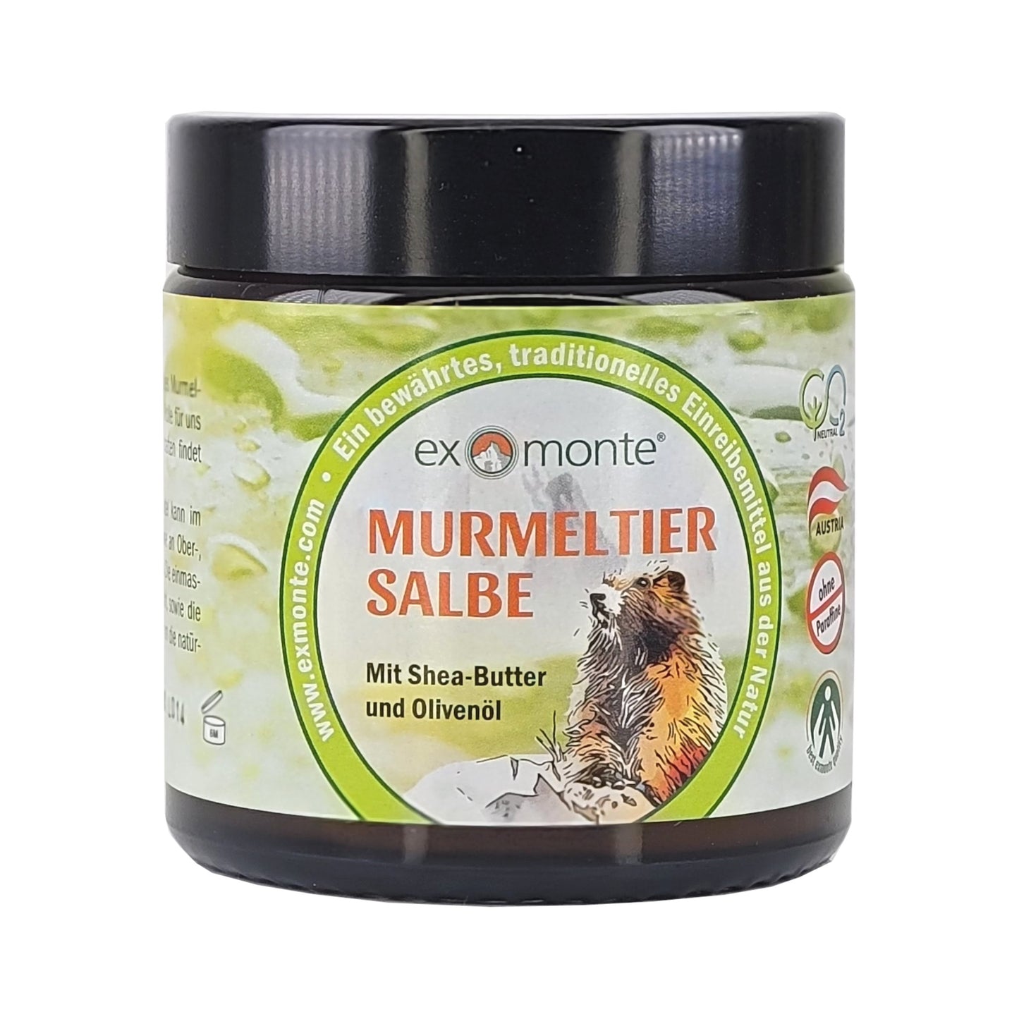 Exmonte - Murmeltiersalbe 100ml Glas, paraffinfrei