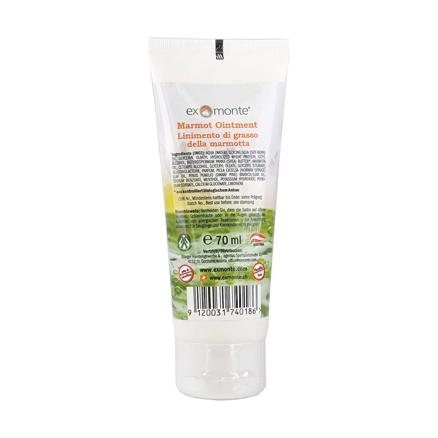 Exmonte - Murmeltiersalbe 70ml, paraffinfrei