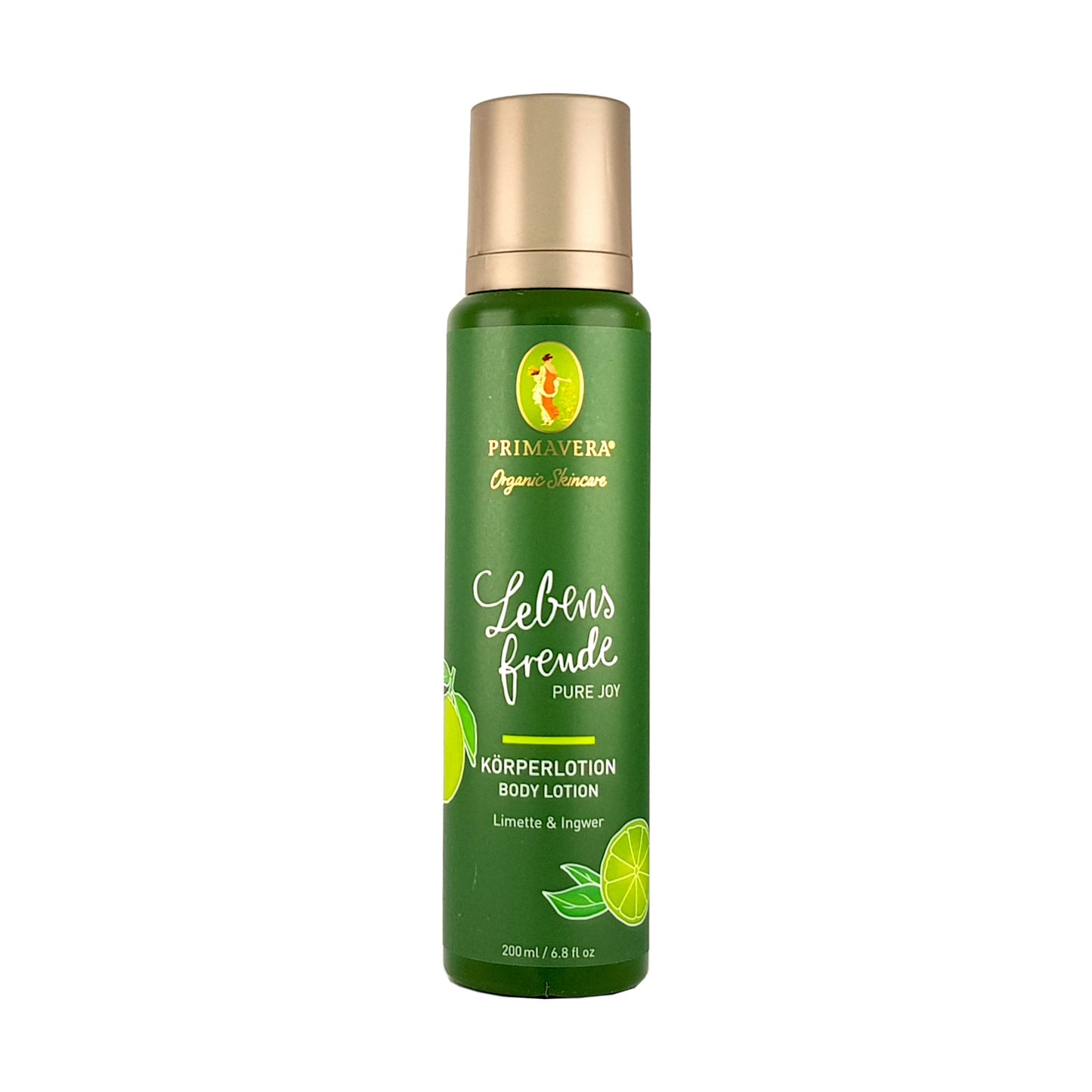 Lebensfreude Körperlotion 200ml, Ingwer-Limette, vegan