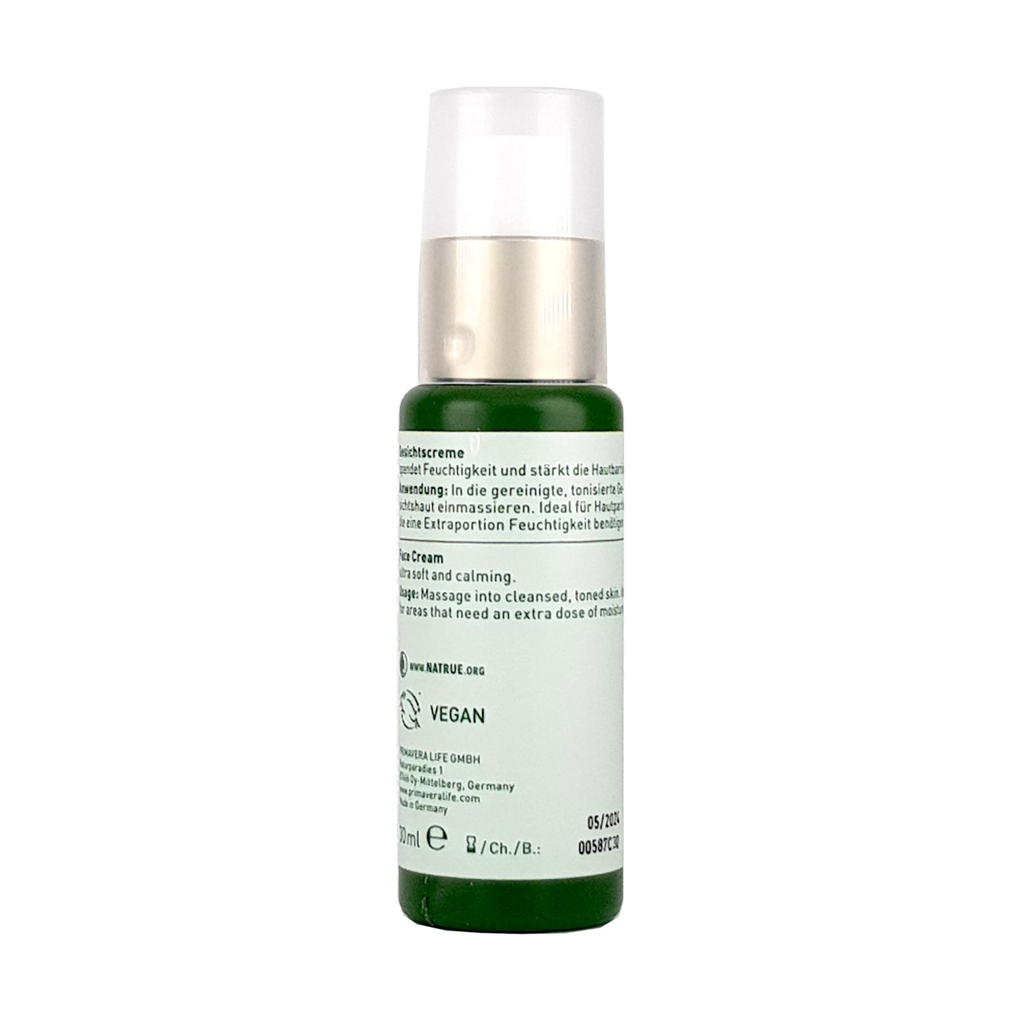 Face Cream - Ultra soft & Calming, 30ml vegan