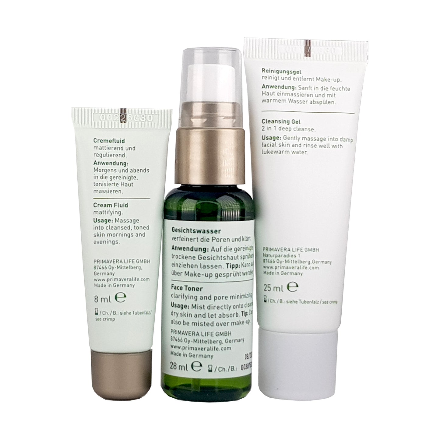 Starter & Travel Set Pure Balance, 64ml; bio, vegan