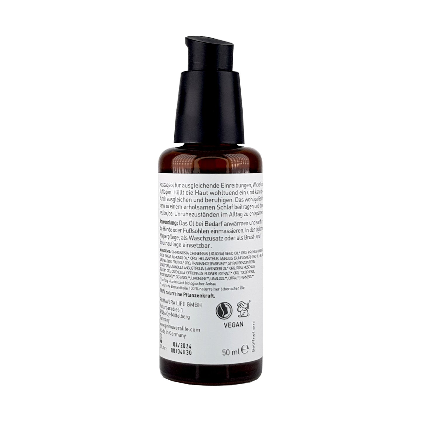 Körper Entspannungs Öl 50ml, bio vegan