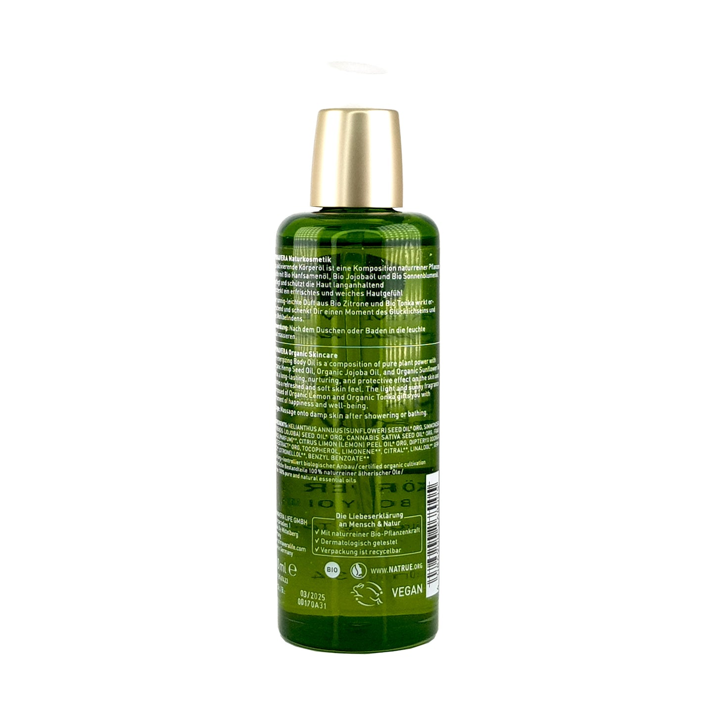 Glücksgefühle Körperöl Zitrone & Tonka, 100ml, vegan