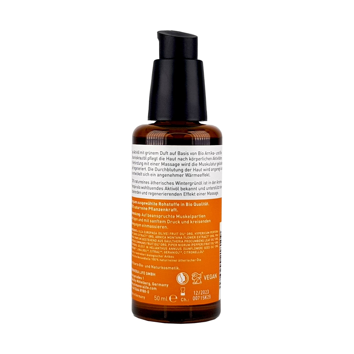 Muskelwohl Pflegeöl 50ml, bio vegan