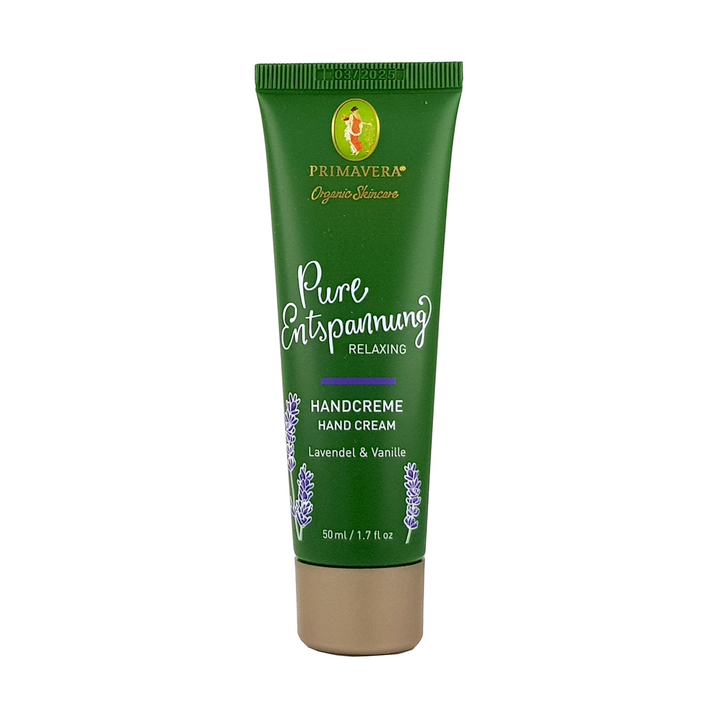 Pure Entspannung Handcreme 50ml, mit Lavendel und Vanille, vegan