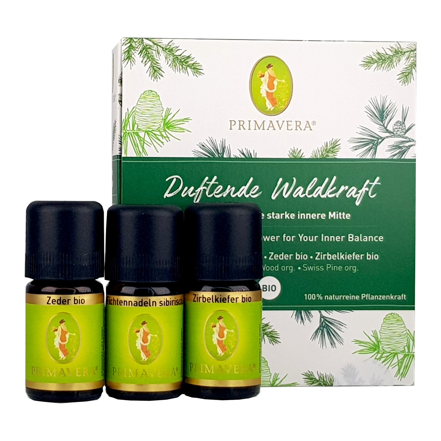 Set Duftende Waldkraft 3x5ml bio, vegan