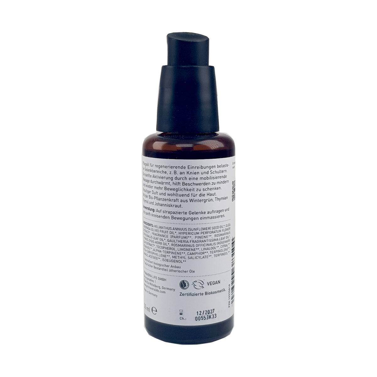 Gelenkwohl Einreibung, wohltuend für unbeschwerte Bewegung, 50ml, bio vegan