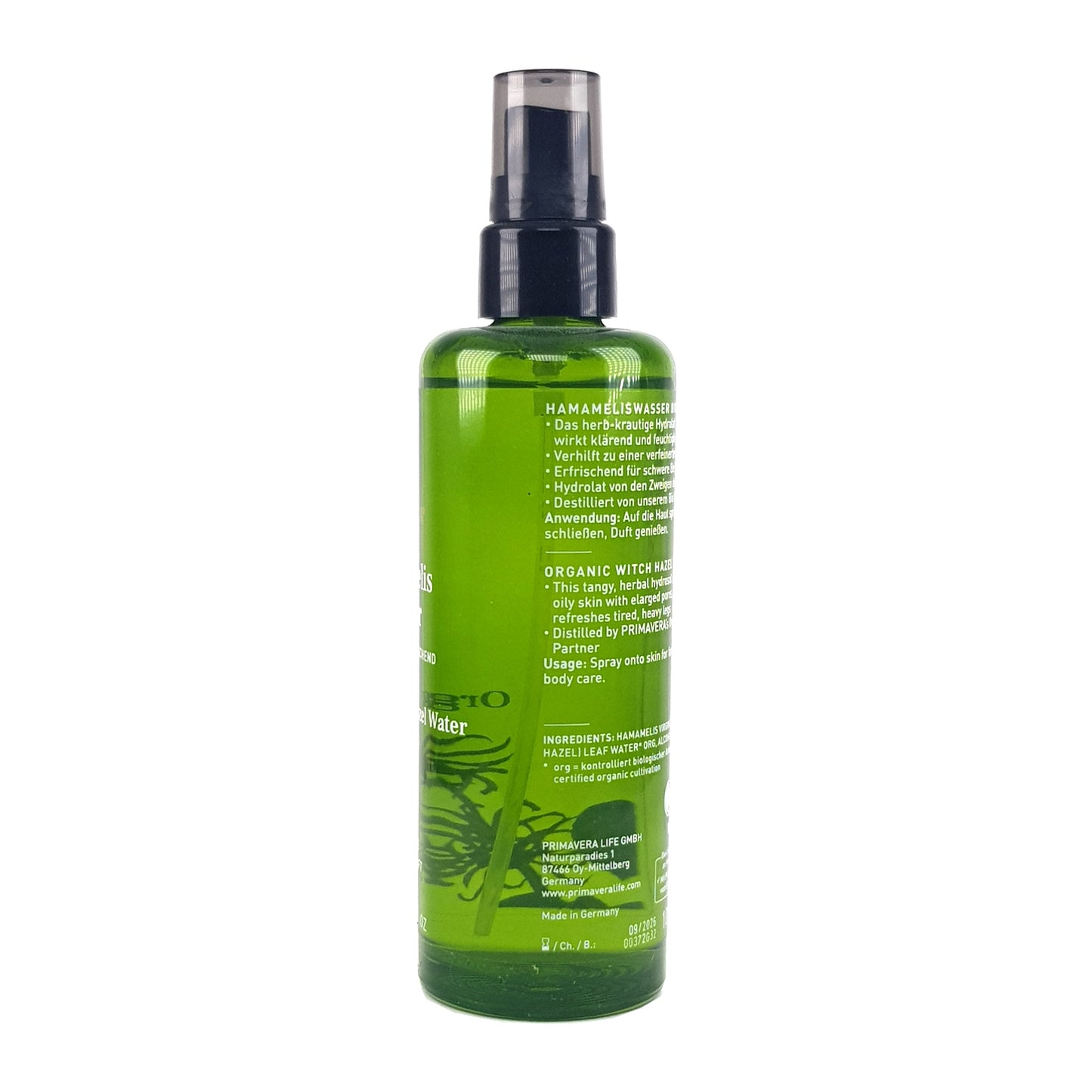 Hamameliswasser bio 100ml; bio vegan
